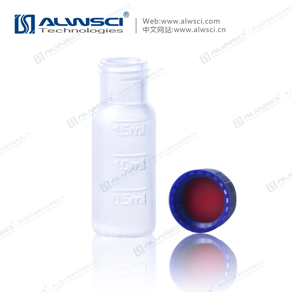 2ml 9-425 Wide Opening PP Screw Vial with Graduations Transparent