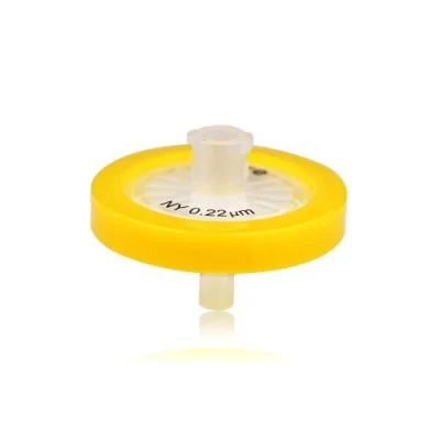 Lab Hydrophobic Syringe Membrane Filter 0.22um 0.45um 13mm 25mm 33mm Nylon PTFE PVDF RC GF Syringe Filter