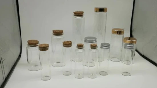 Stocked Empty Free Sample Storage Bottle Glass Vials with Cork