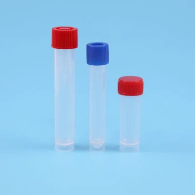 Separate Red Screw Cap Self-Standing PP 10ml Transport Sample Collection Tube Viral Transport Vial Medium Vial Vtm Empt